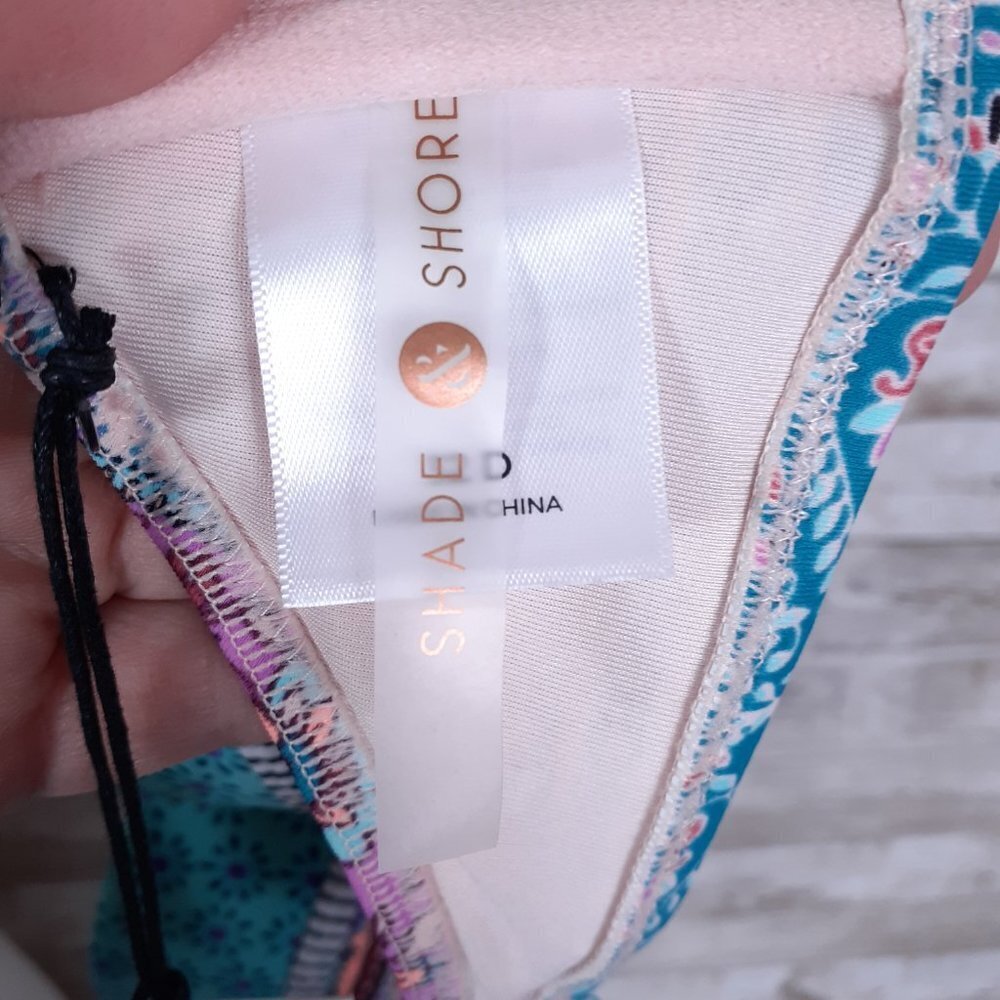 Shade & Shore Bikini Top 32D Swim Suit Underwire Straps Inc 81 - Picture 4 of 5
